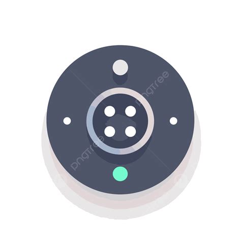 Circle With Dots And Buttons Vector Button Lineal Icon Flat Icon Png