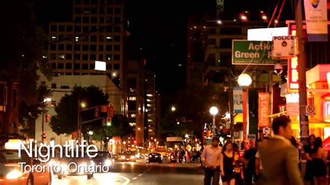 Nightlife In Toronto Ontario Canada Youtube