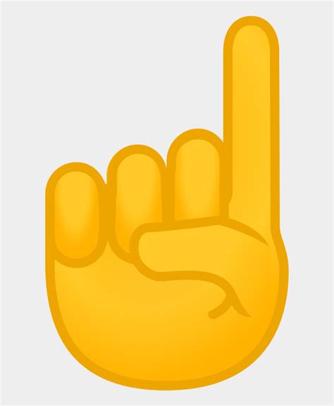Finger Pointing Upward Emoji