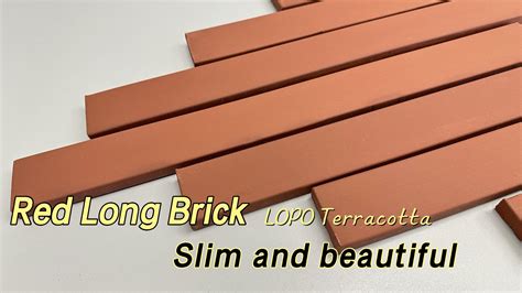 Discover Lopos New Red Terracotta Strip Tile For Modern And Stylish