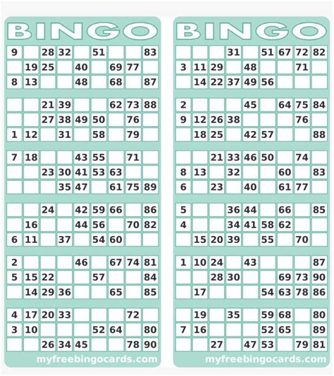 Blank Printable Bingo Card Main Image Bingo Card Png Image