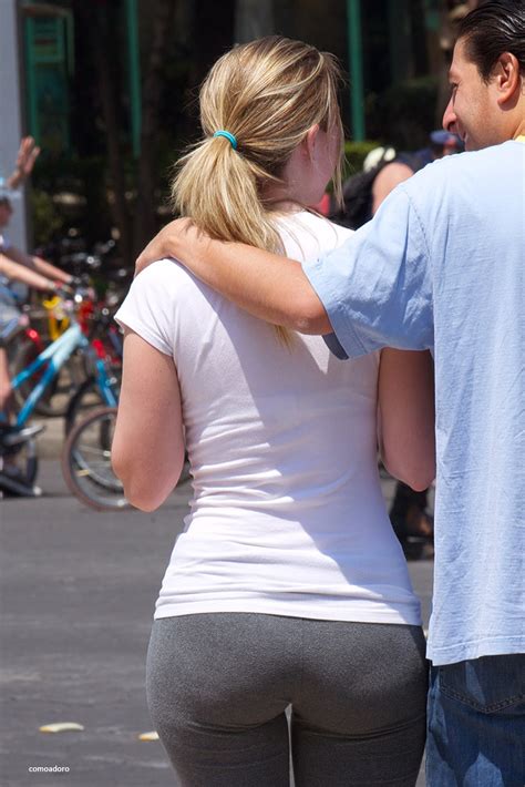 Round Ass Blond In Tight Lycra Pawg