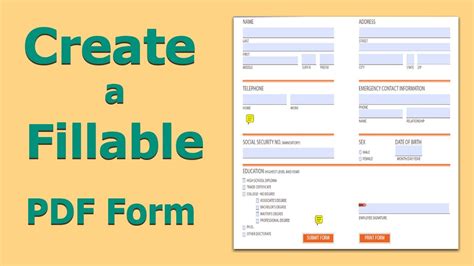 How To Create A Fillable Pdf Form In Pdf Pro Youtube