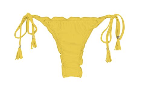 Yellow Side Tie String Bikini Bottom Bottom Melon Eva Micro Rio De Sol