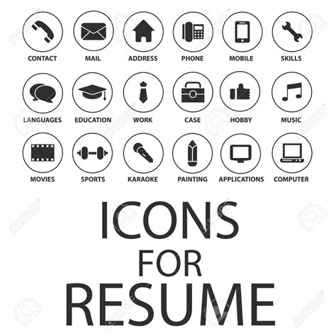 Resume Icon Vector 49635 Free Icons Library