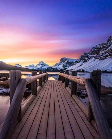 Carmen Macleod En Instagram Beautiful Sunrise At Bow Lake Bowlake