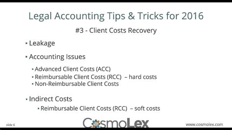 Legal Accounting Tips And Tricks For 2016 Youtube