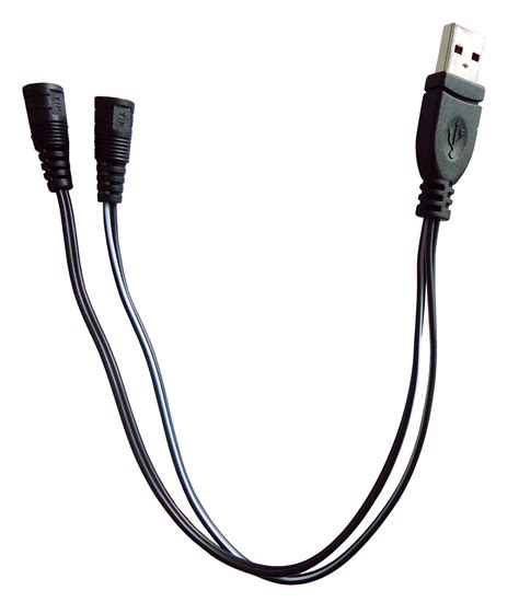 Usb Power Cord Power Only Y Cable Usb Male A To Two 2 Pin Socket 12