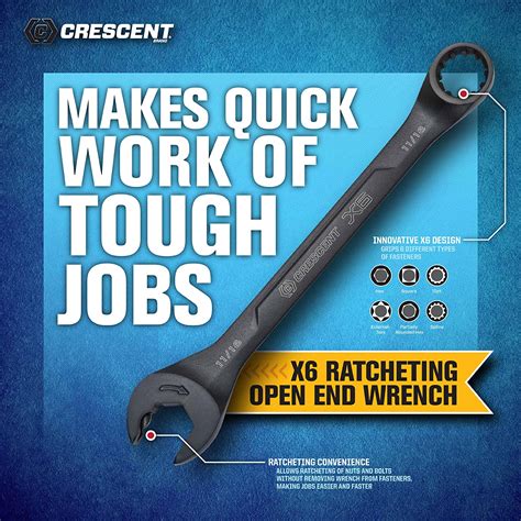Crescent Cx6rws7 Combination Wrench Set With Ratcheting