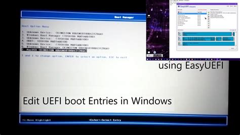 How To Edit Uefi Boot Menu Entries In Windows Using Easyuefi Software