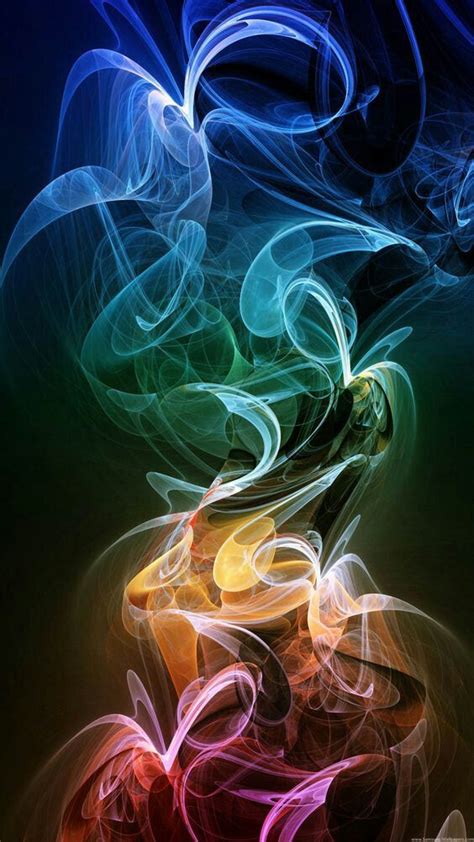 Colorful Smokey Lines Graphic Design Lg Wallpaper Wallpapers For