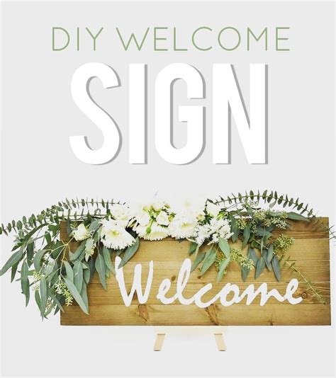 How To Diy Wedding Welcome Sign Emmaline Bride Wedding Blog Diy