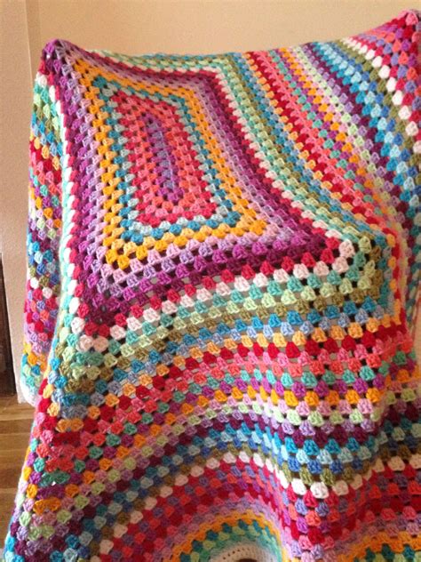 Rectangle Granny Afghans All Sizes Pattern Tutorial Granny Square