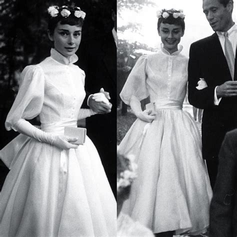 Audrey Hepburn Wedding Dress September 1954 Designed By Pierre Balmain ️ ️ ️ I Really Love