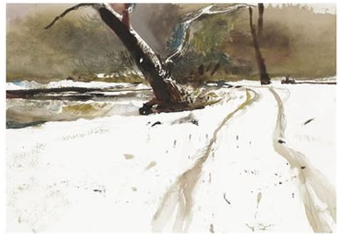 Little Falls In Snow 1996 Andrew Wyeth Little Falls Snow Outdoor
