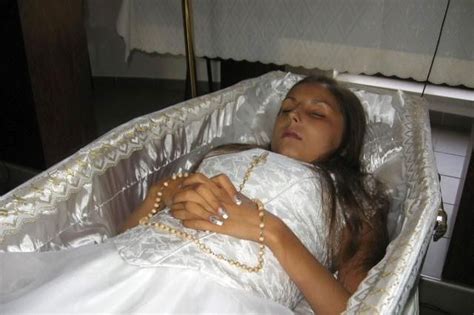 Famous people with open casket funerals video, vol. Martina in her open casket. | Dead bride, Casket, Post mortem