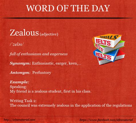 Zealous Word Of The Day For Speaking And Writing Task 2