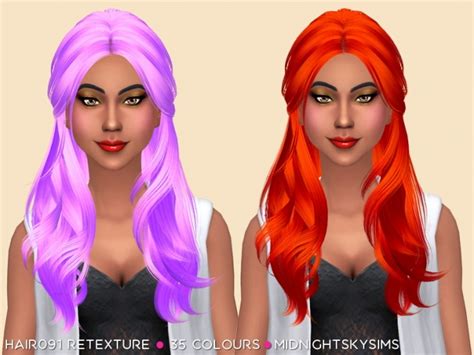Hair 091 Retexture By Midnightskysims At Simsworkshop Sims 4 Updates