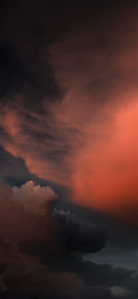 Apple Iphone Wallpaper Vs50 Cloud Sky Sunset Red Dark