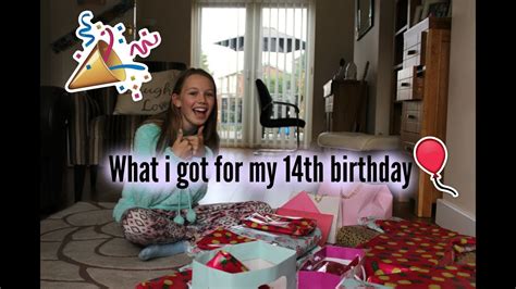 It's the day i can get all sappy in telling you how amazingly fantastic you are in all your inward and outward. What i got for my 14th Birthday - YouTube