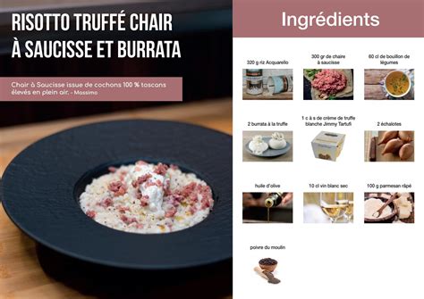 Recette Risotto Truff Chair Saucisse Et Burrata By Fromagerie Sita
