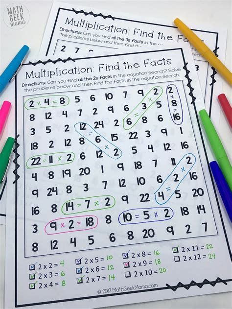 Multiplication Games Printable Grade 6 6th Grade Math Board Games I