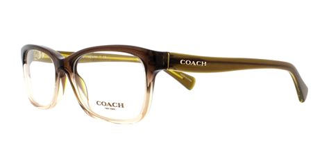 coach eyeglasses hc6089 5400 olive brown gradient olive 49mm 725125964333 ebay