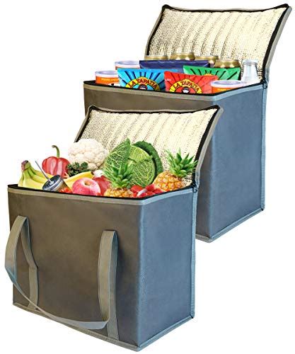 Insulated Reusable Grocery Bag For Shopping In Extra Large Size With