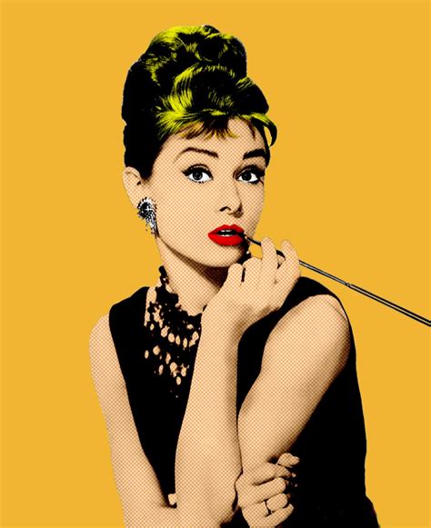 Audrey Hepburn Popart Fine Art Print Pop Art Personalities Posters