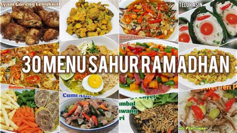 Menu Sahur Hari Ramadhan Youtube