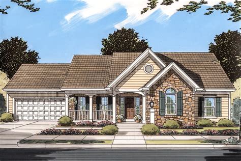 One Level Country House Plan With Open Floor Plan 39286st