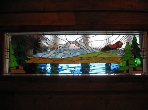 Eagle And Mount Rainier Beach House Tacoma Art Glass Beach House
