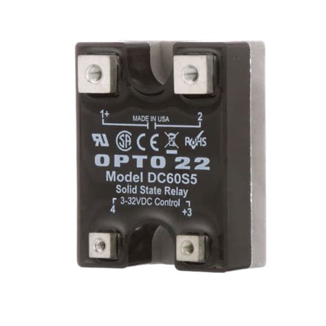 Opto 22 Dc60s5 Solid State Relay 32 Vdc Spst No 5a60vdc Dc