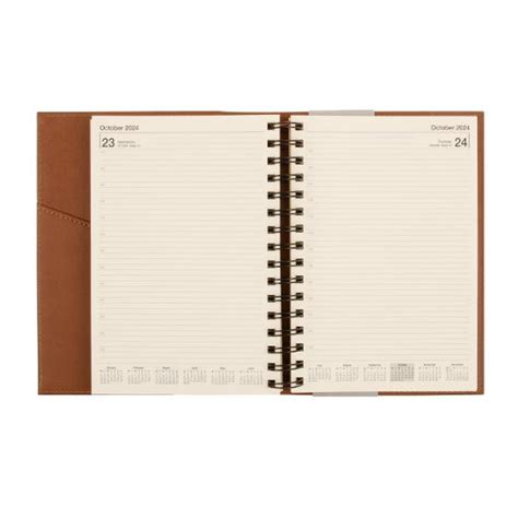 Every Avenue A5 Spiral 2024 Diary Tan Stationery