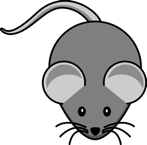 Simple Mouse Dark Grey Clip Art At Vector Clip