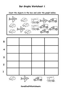 kindergarten bar graph worksheet 1 by koral craft