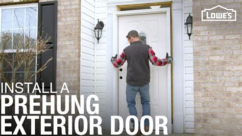 How To Install A Prehung Exterior Door Youtube