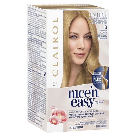 Buy Clairol Nice N Easy Repair Permanent Hair Colour 8a Medium Ash