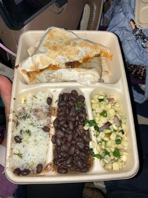 Chipotle Kids Meal Small Cheese Quesadilla Meal Brown Rice Black