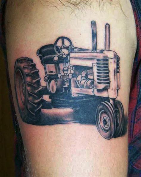 Tractor Tattoo By Blake Gaudette At Crimson Heart Designs Clear Lake