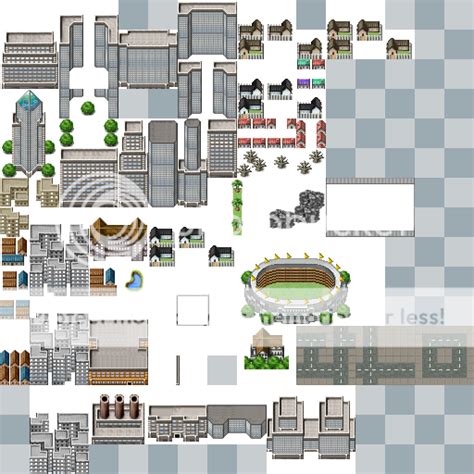 Tileset Vx Ace Modern World Map Risorse Grafiche Rpg Maker