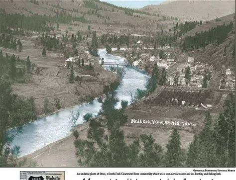 An Early Undated Postcard Image Of Stites Idaho Upon Enlarging This