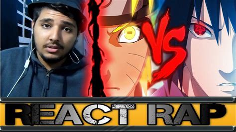 Reactrap 324 Naruto Vs Sasuke 2 Duelo De Titãs 7 Minutoz Youtube