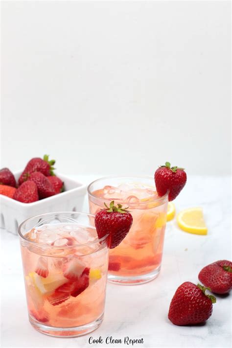 Strawberry Lemon Water Cook Clean Repeat