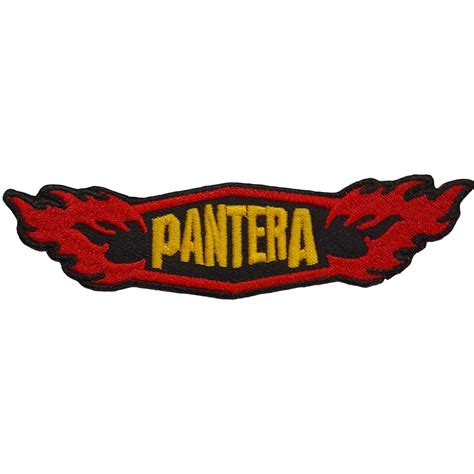 Pantera Standard Woven Patch Flames Wholesale Only And Official Licensed