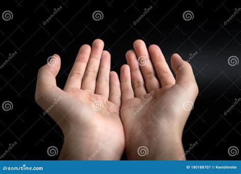 Two Hands With Palms Up Stock Image Image Of Hand Hope 180188707