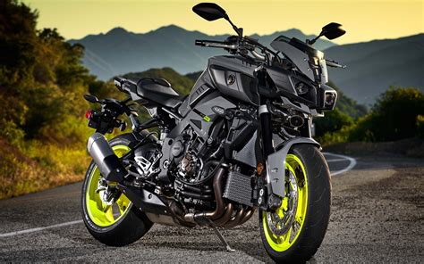 Download Wallpapers Yamaha Fz 10 2017 Black Yamaha Black Motorcycle