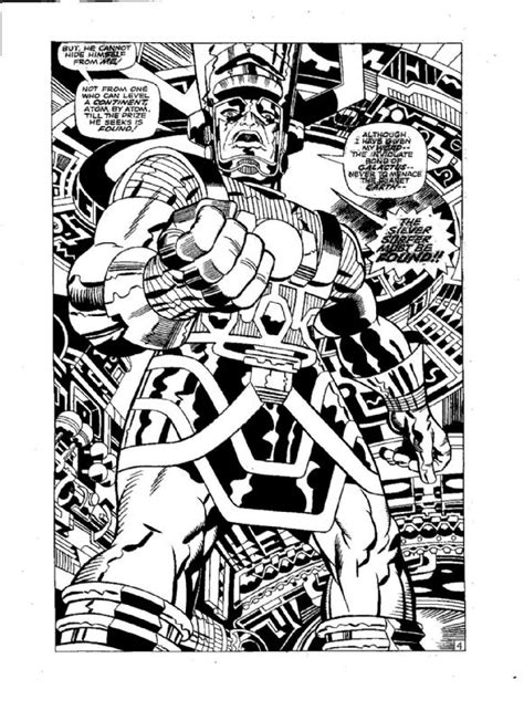 Galactus Comic Panel By Jack Kirby Comic Book Pages Comic Book