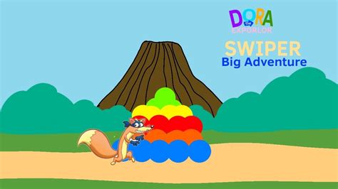 Dora The Explorer Swiper Big Adventure Bouncy Ball Volcano Youtube