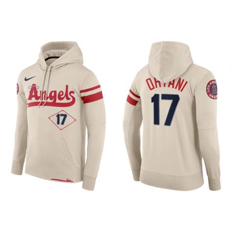 Shohei Ohtani Los Angeles Angels Cream 2022 City Connect Hoodie